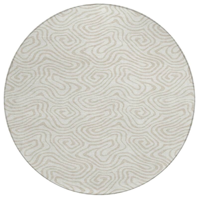 HomeRoots Abstract Transitional Rectangle Outdoor Rug