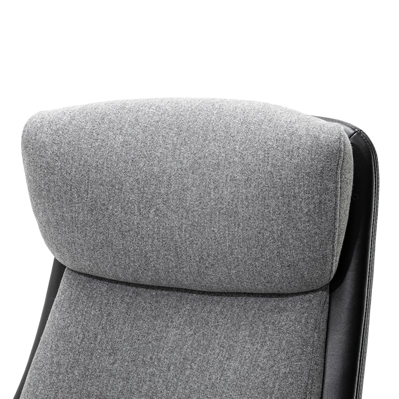 Glitzhome 48-inch Two-tone High Back Gaslift Ergonomic Executive Swivel Home Office Chair - 43.75"-47.75"H