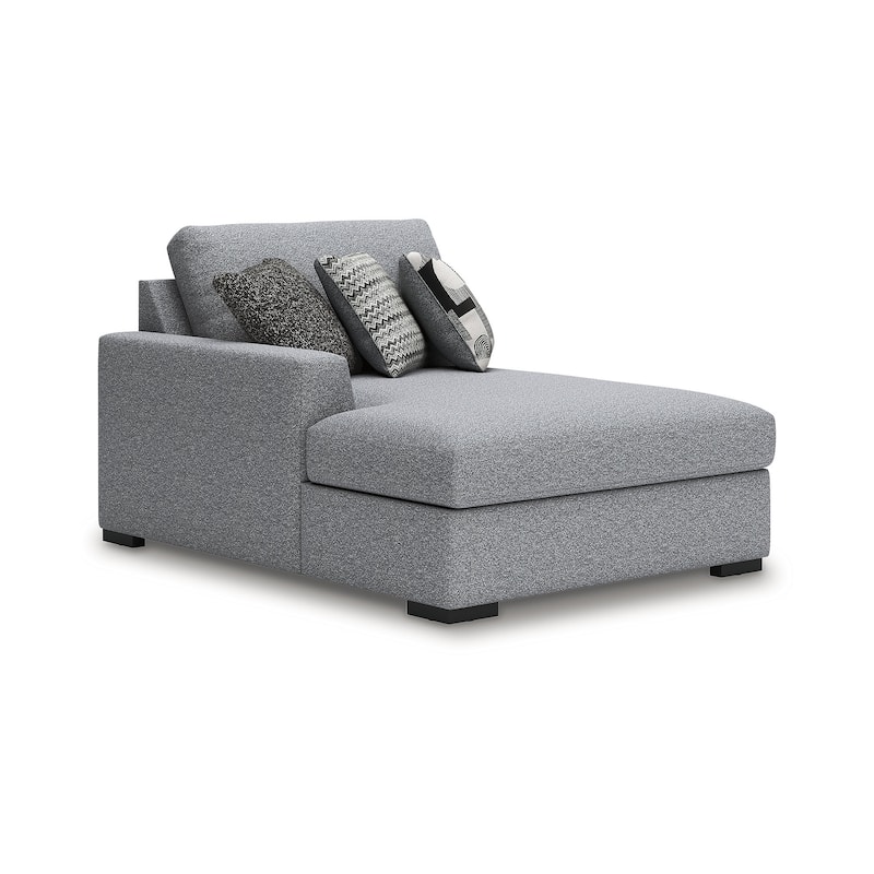 Signature Design by Ashley Bealton Gray 4-Piece Sectional with Double Chaise - 182" W x 69" D x 41" H