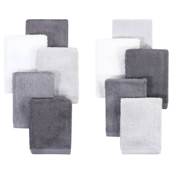 slide 1 of 1, Little Treasure Baby Unisex Rayon from Bamboo Luxurious Washcloths, Gray Charcoal, One Size - Gray Charcoal - One Size One Size - Gray Charcoal