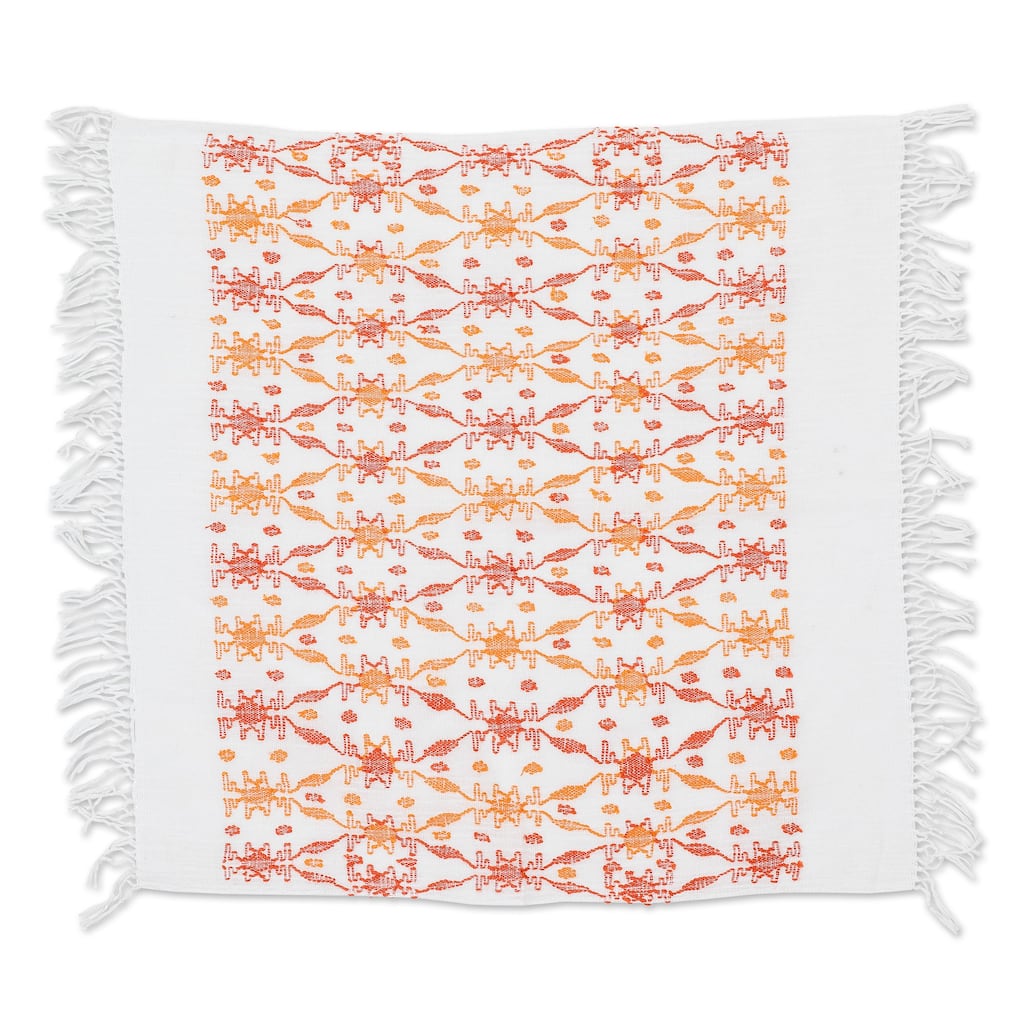 Novica Handmade Sunset Over The Forest Cotton Placemat