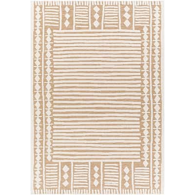 Livabliss Kaidi Global Stripe Outdoor Area Rug