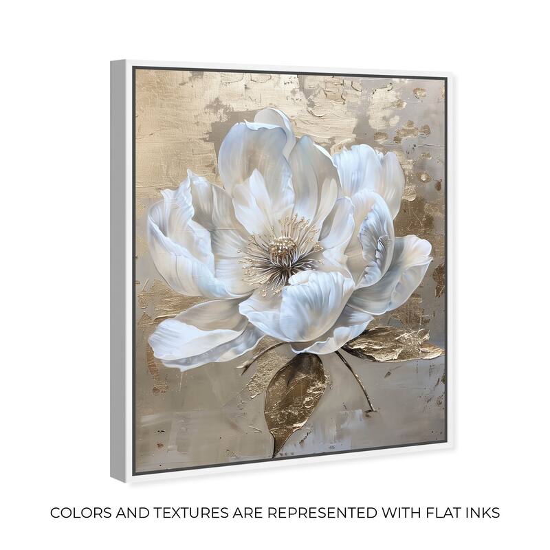 Art Remedy Athenas Flower Framed Floral Fine 1 Piece Canvas Wall Art
