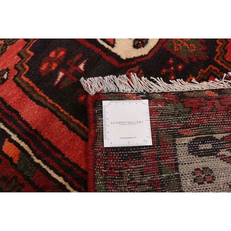 ECARPETGALLERY Hand-knotted Andelz Red Wool Rug - 2'10 x 4'5