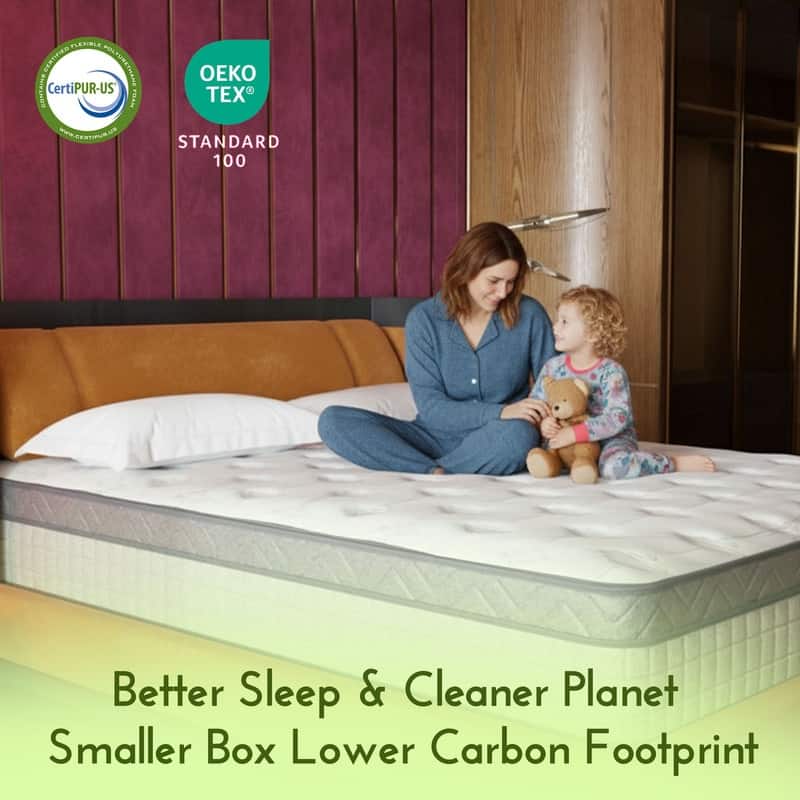 Assembled in USA - 10" Diamond Hybrid Mattress Pocket Coil and Cool Gel Memory Foam