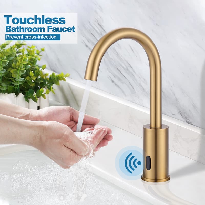 WOWOW Touchless Single Hole Bathroom Faucet