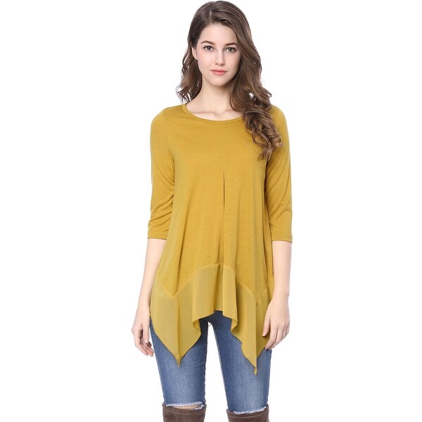 high low chiffon top