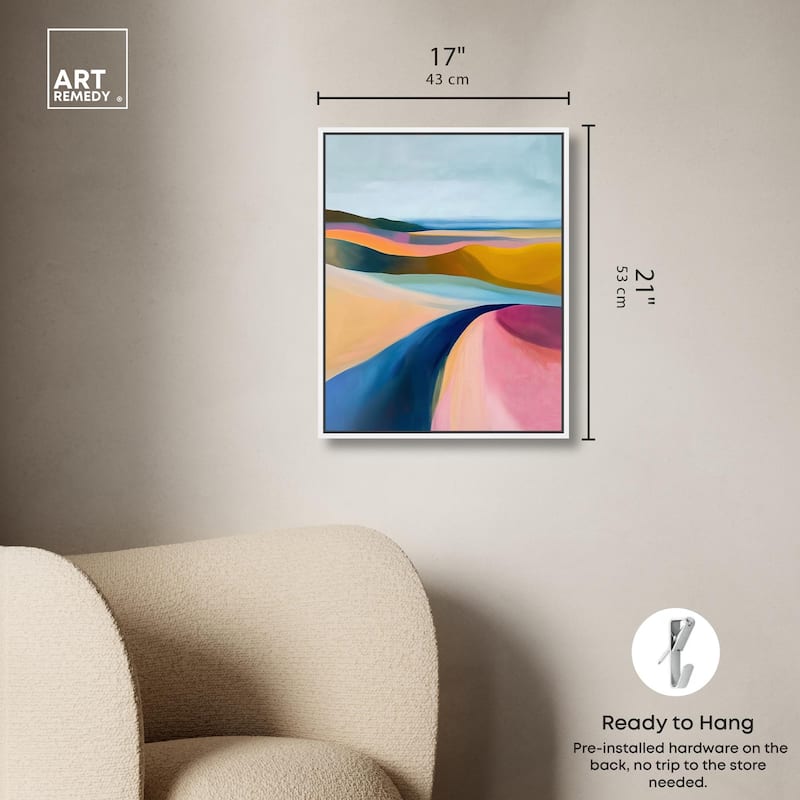 Colorful Dunes I Canvas by Art Remedy