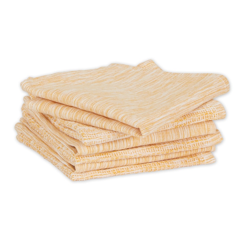 Assorted Sage And Off-White Recycled Cotton Dishcloth (Set of 6) 12x12