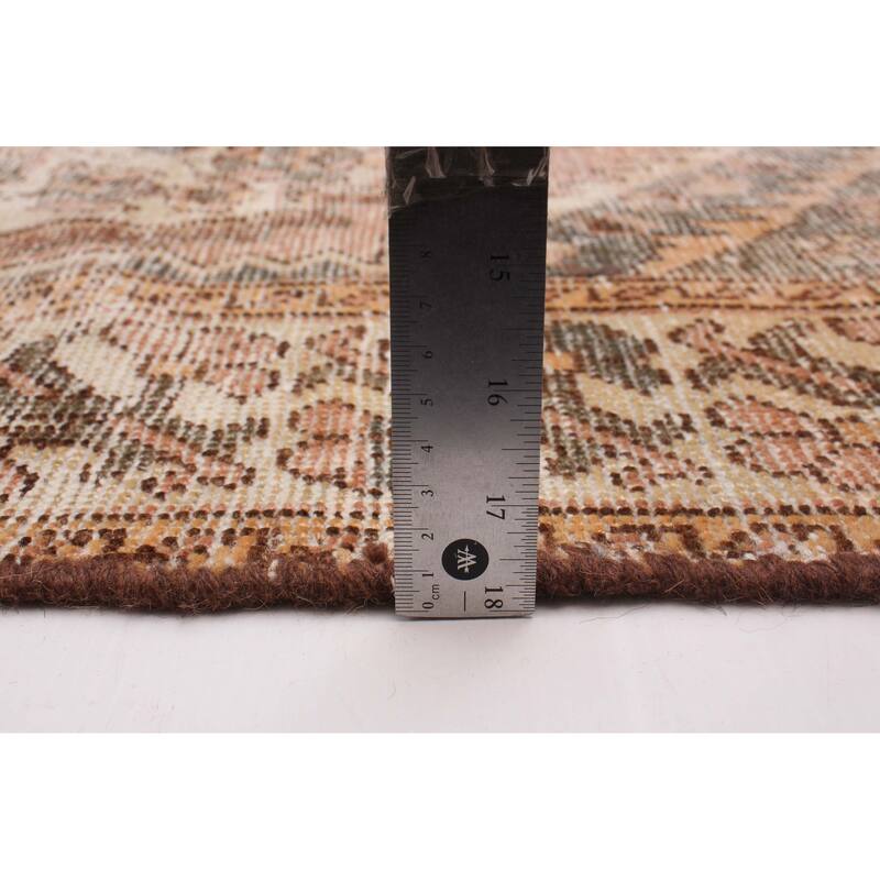 ECARPETGALLERY Hand-knotted Antalya Vintage Copper Wool Rug - 5'1 x 9'7