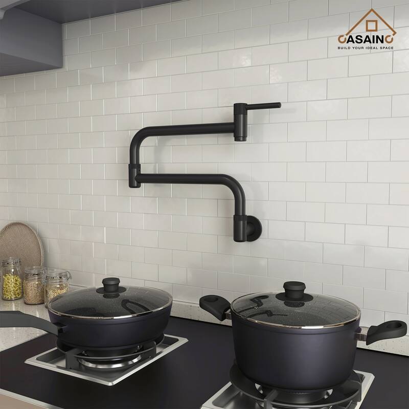 Modern Wall Mounted Pot Filler Kitchen Sink Faucet