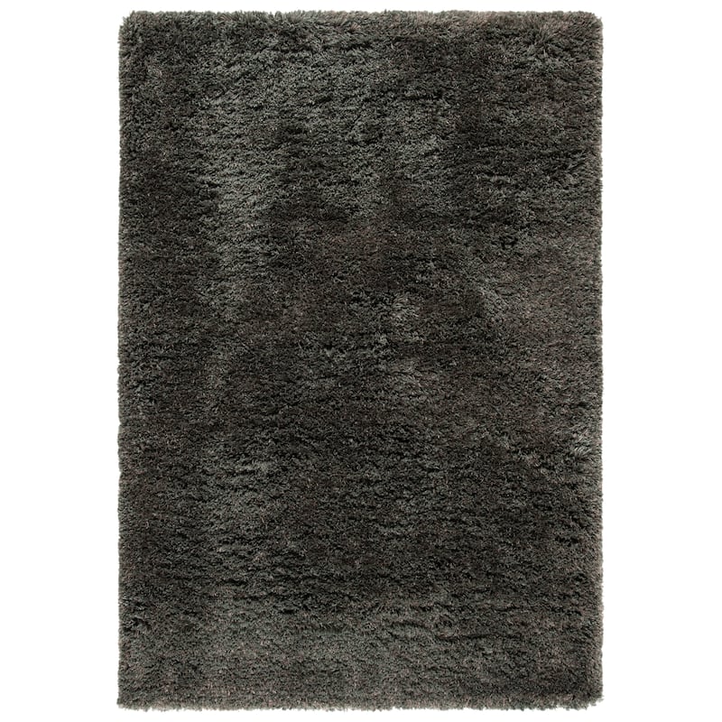 SAFAVIEH Handmade South Beach Leonella Shag Solid Polyester Rug