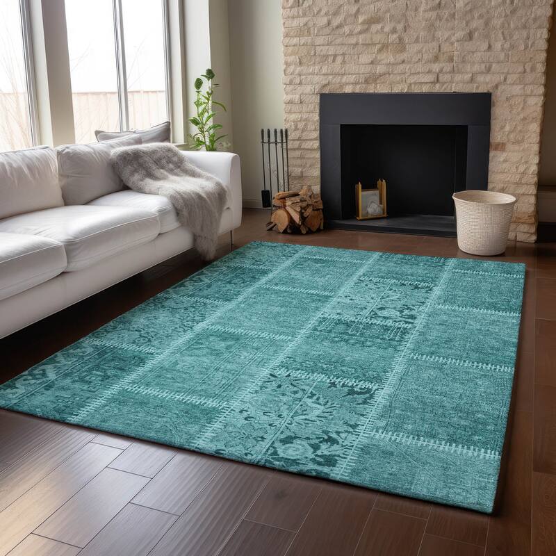 Premium Washable Super Soft Vintage Patchwork Mayfield Rug