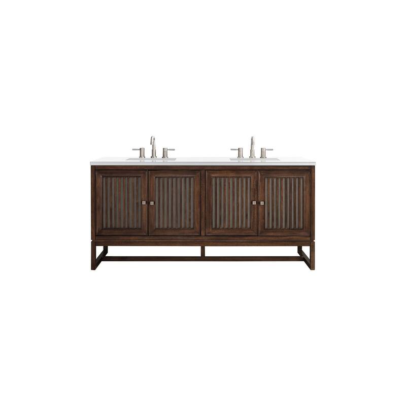 James Martin Vanities E645-V72-3WZ Athens 72" Free Standing Double
