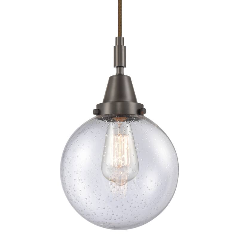 Innovations Lighting 447-1P-G204-8 Beacon 8" Wide Mini Pendant with - Oil Rubbed Bronze