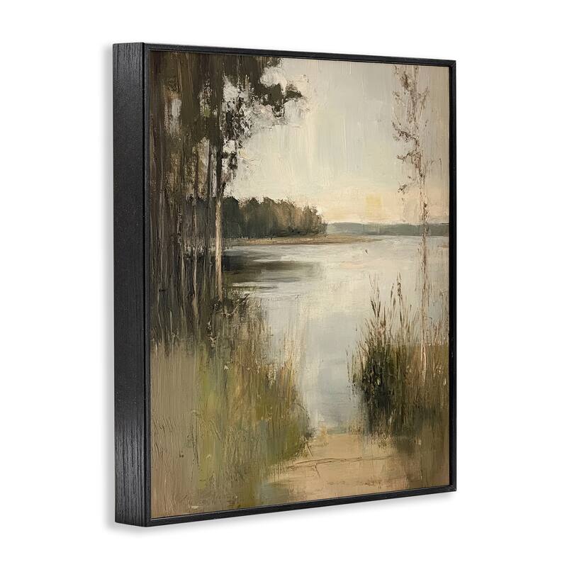 Stupell Wild Grasses by Lakeside Framed Giclee Art Design By Petal Prints Design