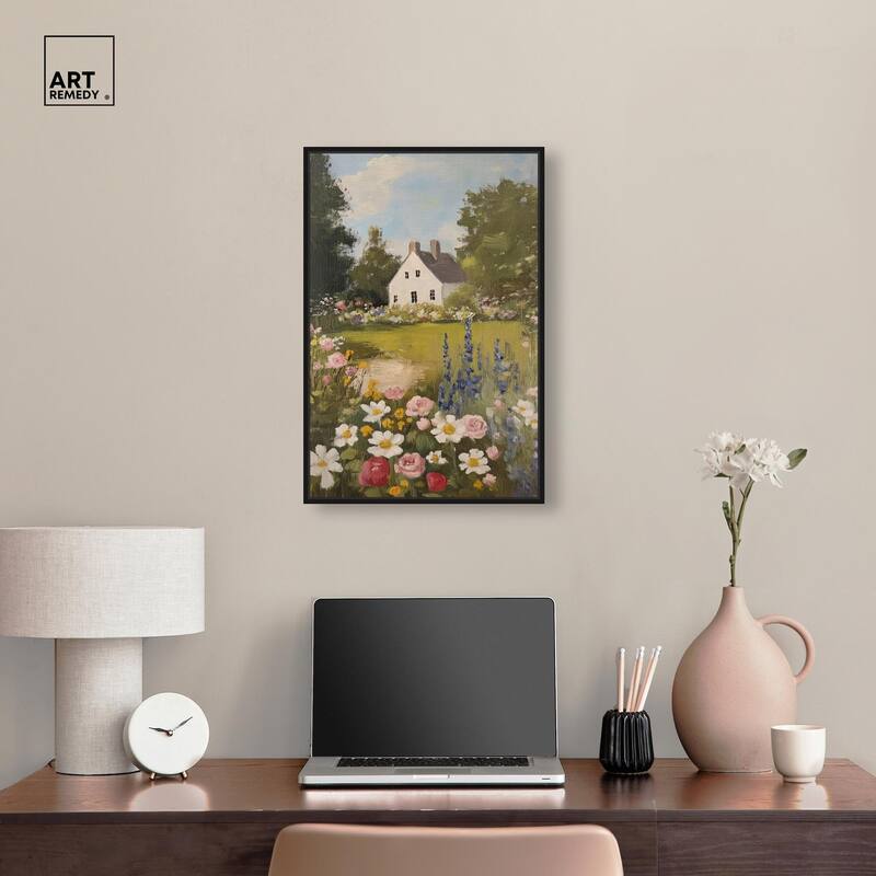 Floral Farmhouse I Canvas by Art Remedy