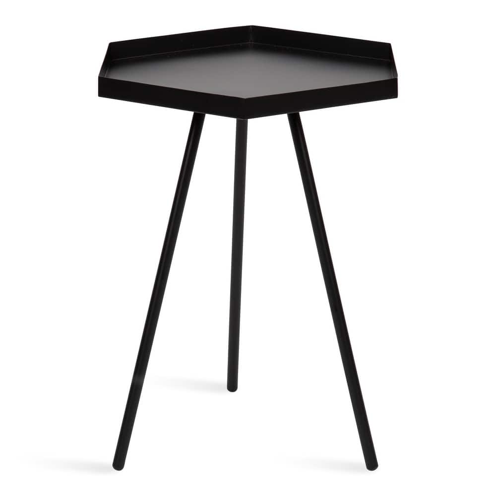 Kate and Laurel Kashvi Metal Hexagon Side Table