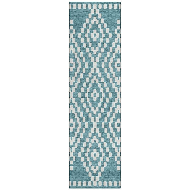 Machine Washable Indoor/ Outdoor Chantille Boho Moroccan Rug