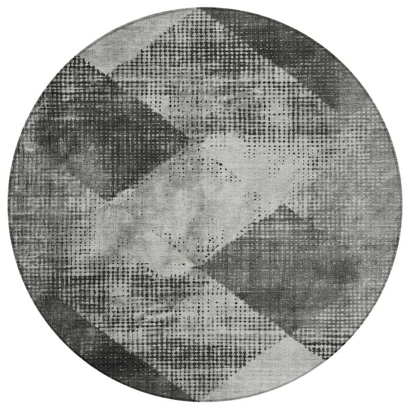 HomeRoots Geometric Transitional Rectangle Outdoor Rug