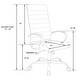 preview thumbnail 10 of 42, LeisureMod Benmar High-Back Adjustable Leather Office Chair