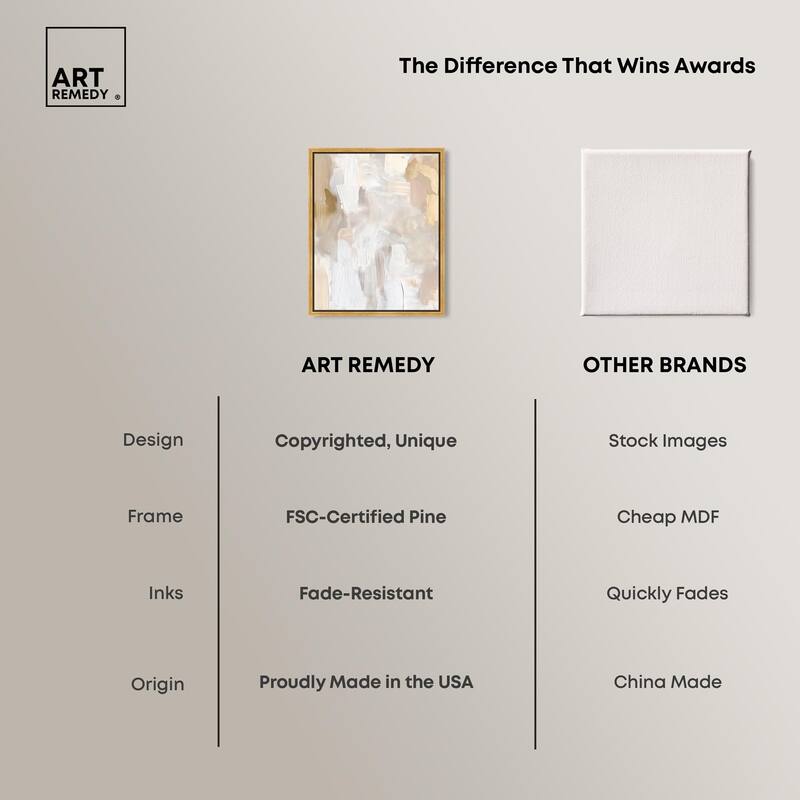 Beige and Cream II Canvas by Art Remedy