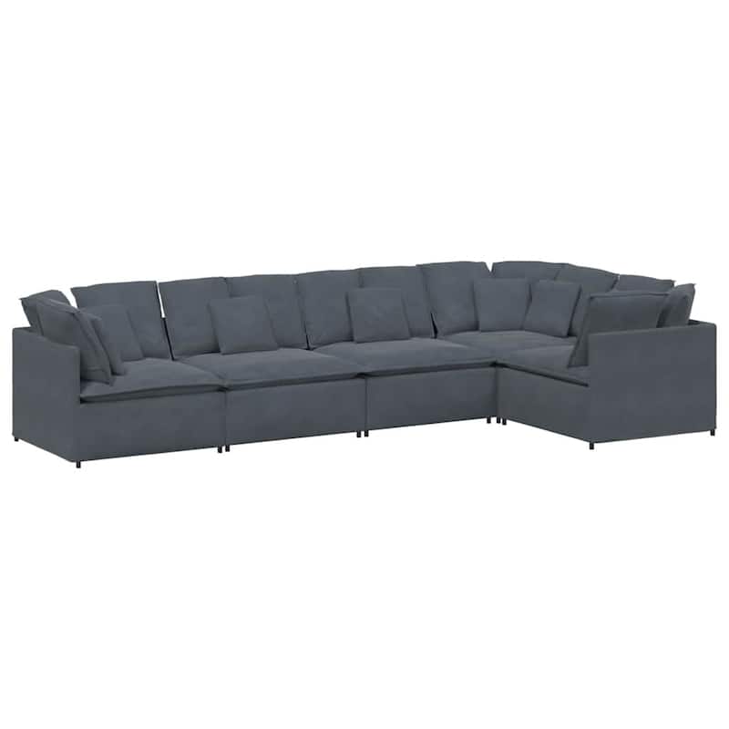 vidaXL Modular Sofa Dark Grey - 78.7 x 157.5 x 25.2 in