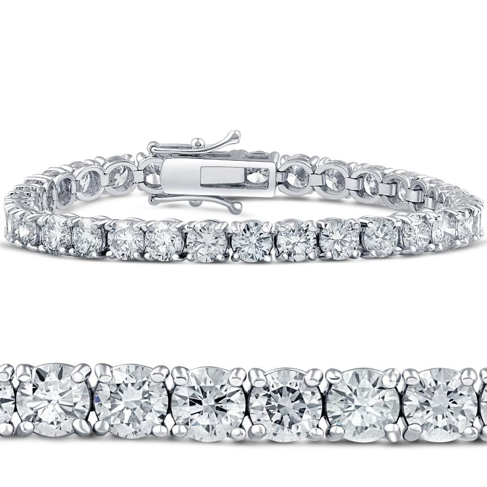 Bliss Diamond 15Ct TW Natural Diamond Tennis Bracelet 7" Double Lock Clasp