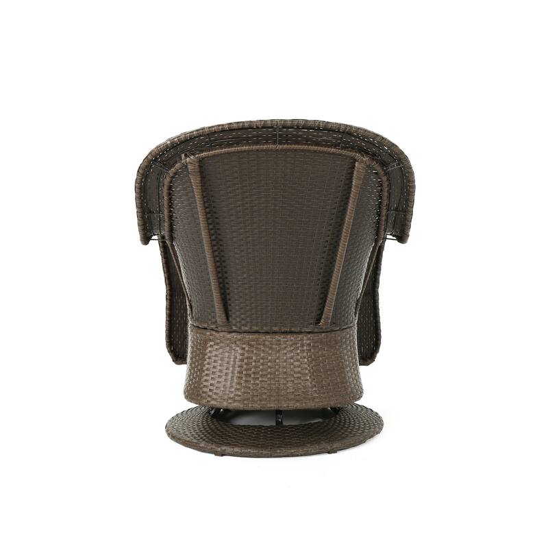 Liam Outdoor Wicker Club Chair (Set of 2) by Christopher Knight Home