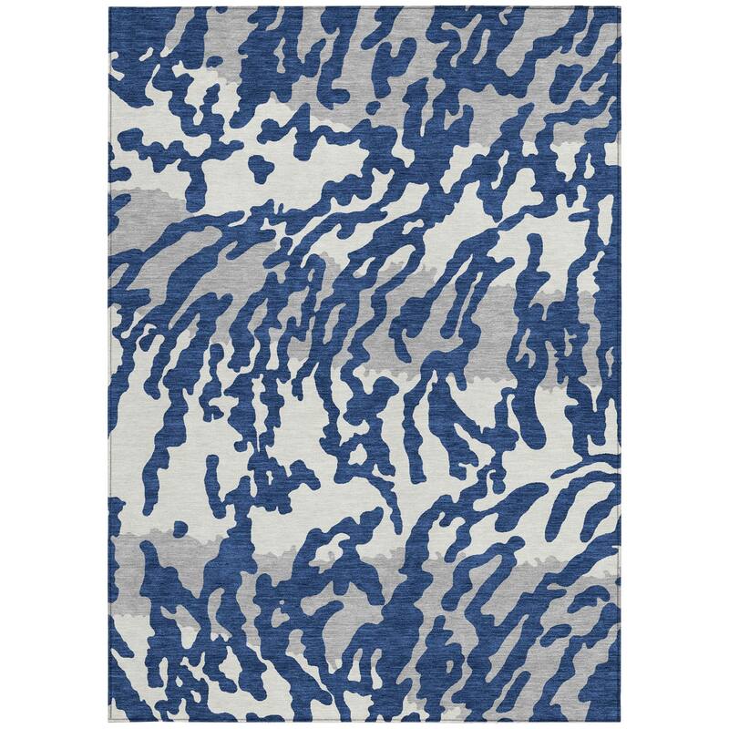 HomeRoots Animal Print Transitional Rectangle Outdoor Rug