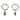 InStyleDesign 7/8 inch Noise-Canceling Curtain Rings w/Clip (Set of 10)