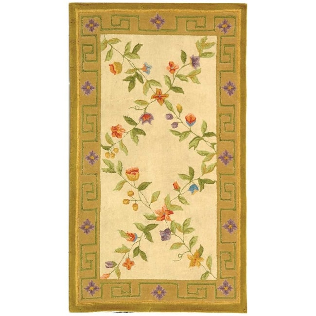 SAFAVIEH Handmade Berkeley Bice Botanical Wool Rug
