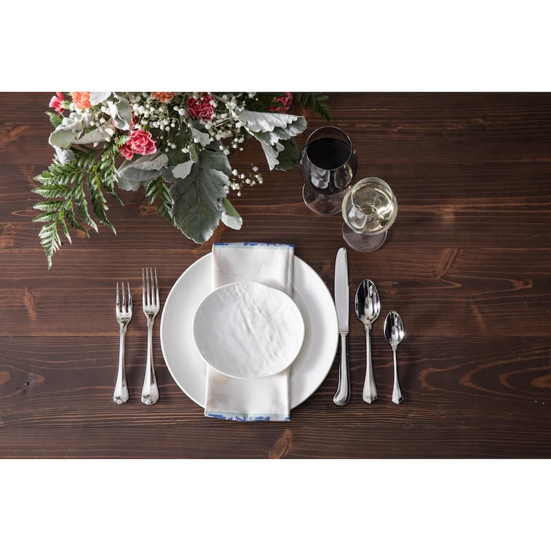 Fortessa San Marco 18/10 Stainless Steel, 5PC Flatware Set (Service for 1), Silver