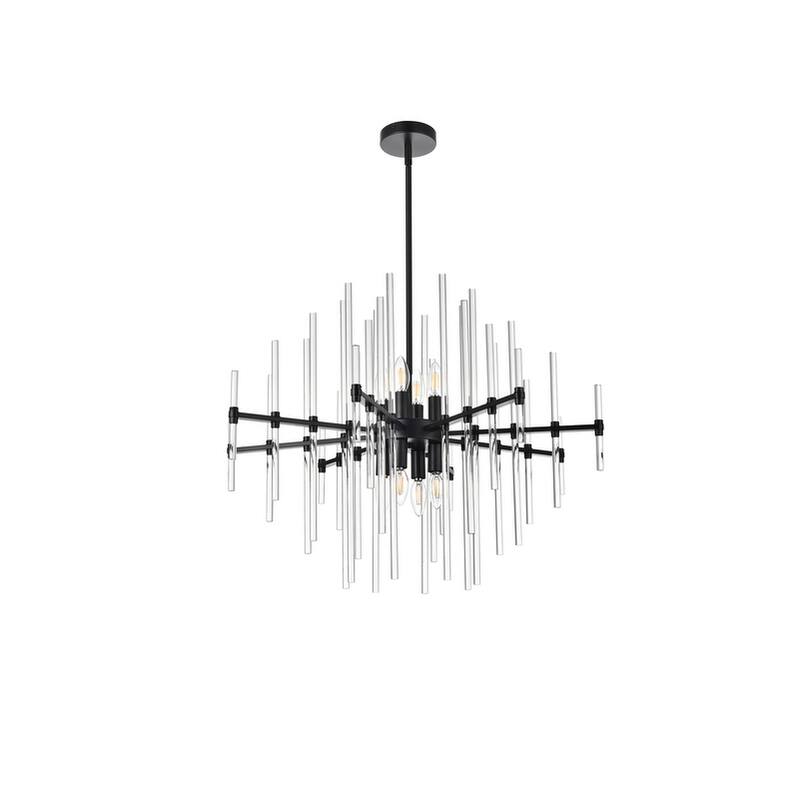 Samuel 31 inch Crystal Rod Pendant - N/A