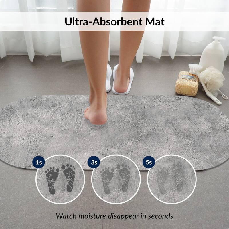 Decorative Runner Bath Mat 40x18 Ultra Absorbent Quick Dry Rug