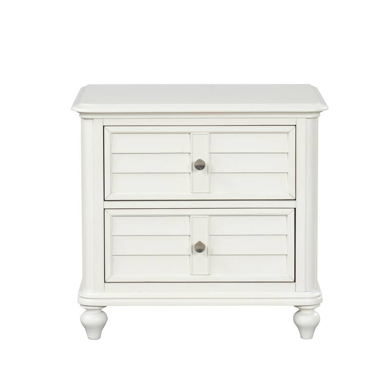 Furniture of America Skye 5-Piece Antique White Wood Panel Bedroom Set