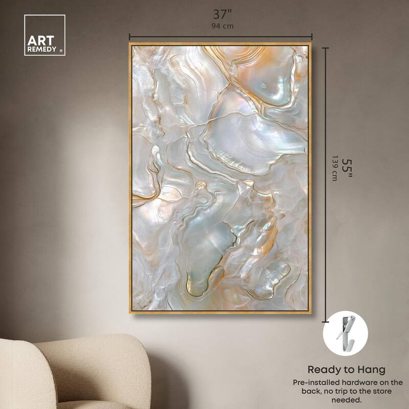 Fluid Preciousness IV Canvas by Art Remedy