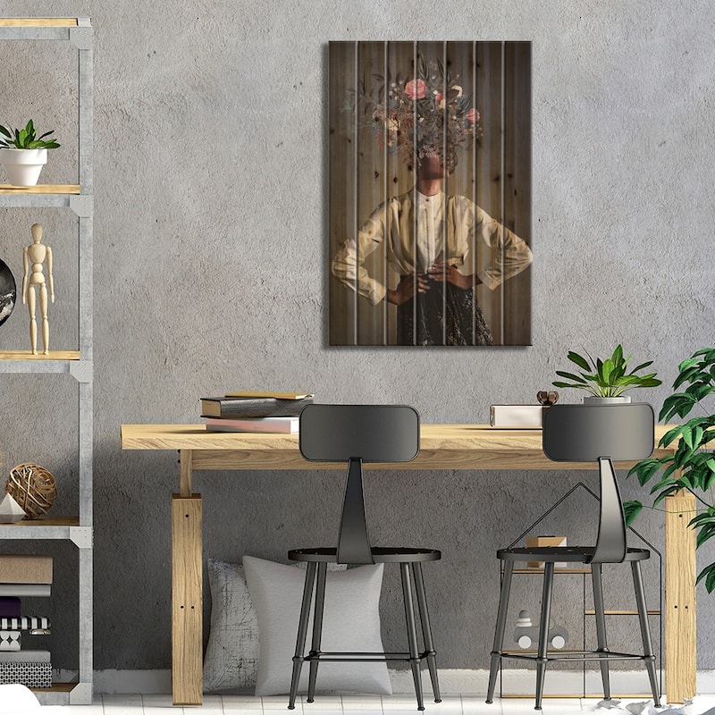 The Eternal Grace of Understanding Print On Wood by Frank Moth - Multi-Color