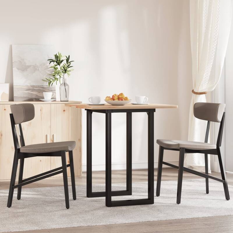 vidaXL Dining Table Legs O-Frame 23.6"x15.7"x28.7" Steel - 23.6" x 15.7" x 28.7"