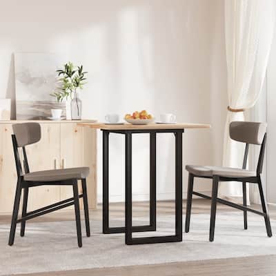 vidaXL Dining Table Legs O-Frame 23.6"x15.7"x28.7" Steel - 23.6" x 15.7" x 28.7"