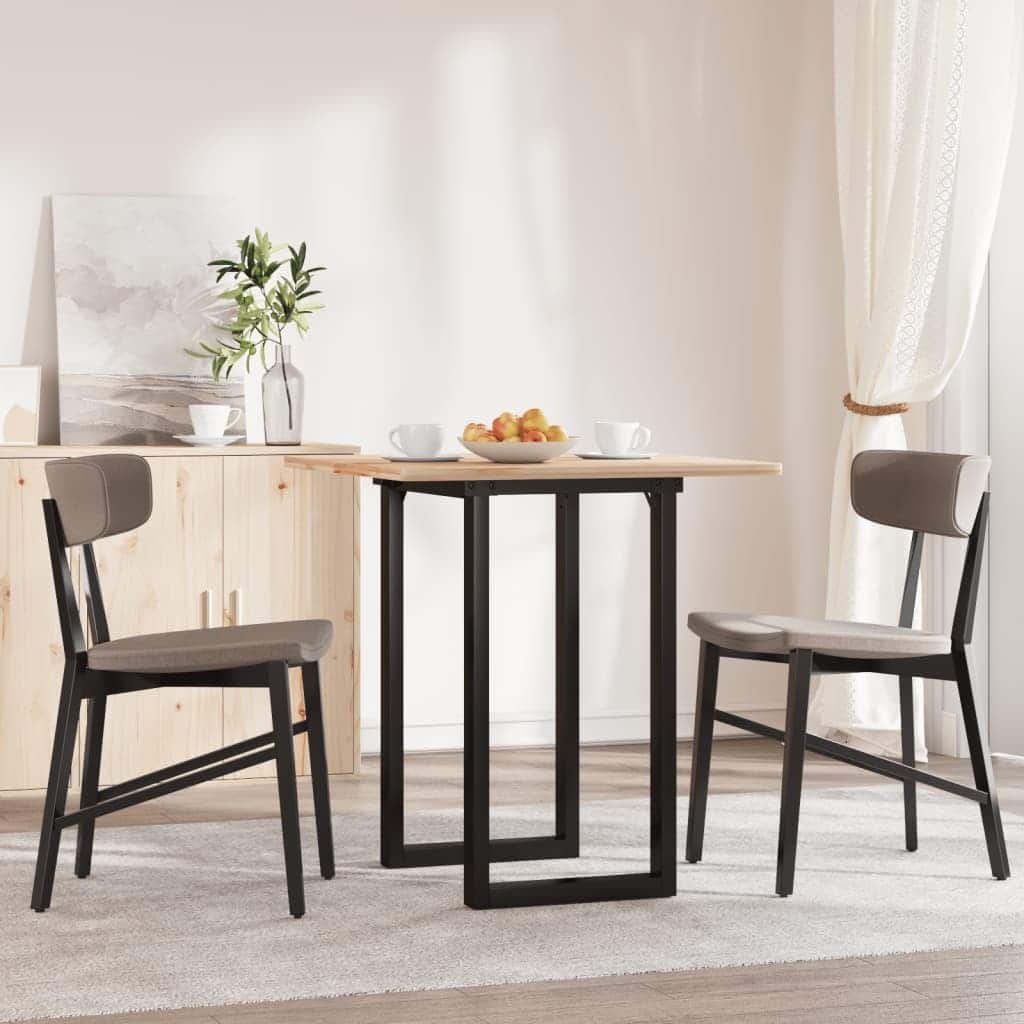 vidaXL Dining Table Legs O-Frame 23.6"x15.7"x28.7" Steel - 23.6" x 15.7" x 28.7"