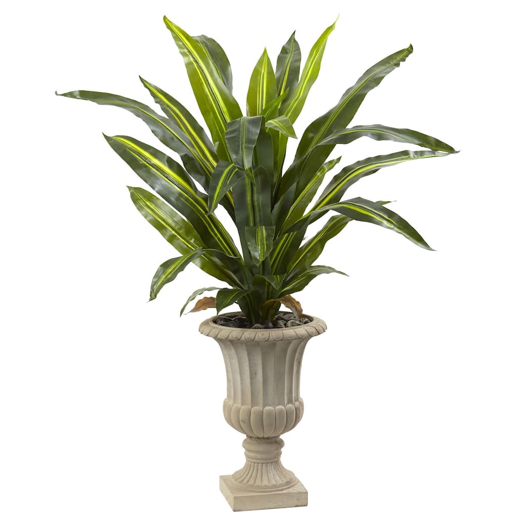 Artificial Peace Lily Plant in Planter, Elegant Home Decor, Office Flowers, 24 Inch Tall Faux Plant - Green - 60