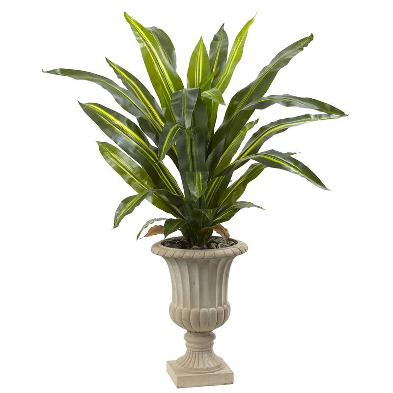 Artificial Peace Lily Plant in Planter, Elegant Home Decor, Office Flowers, 24 Inch Tall Faux Plant - Green - 60