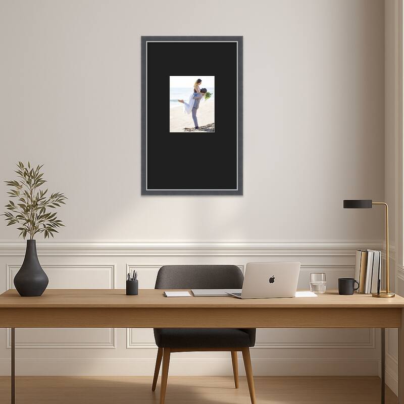 Eva Black Silver Thin Framed Picture Frame, Photo Frame