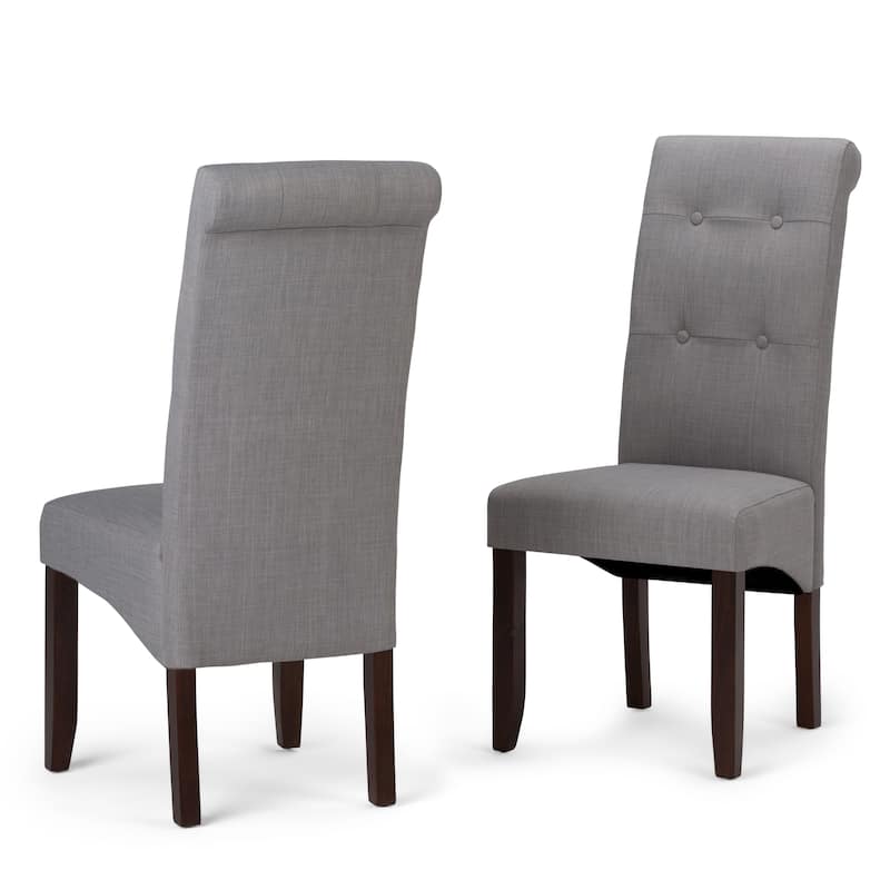 WYNDENHALL Essex Deluxe Tufted Parson Chair (Set of 2) - 18.9"w x 19.3"d x 42.1"h
