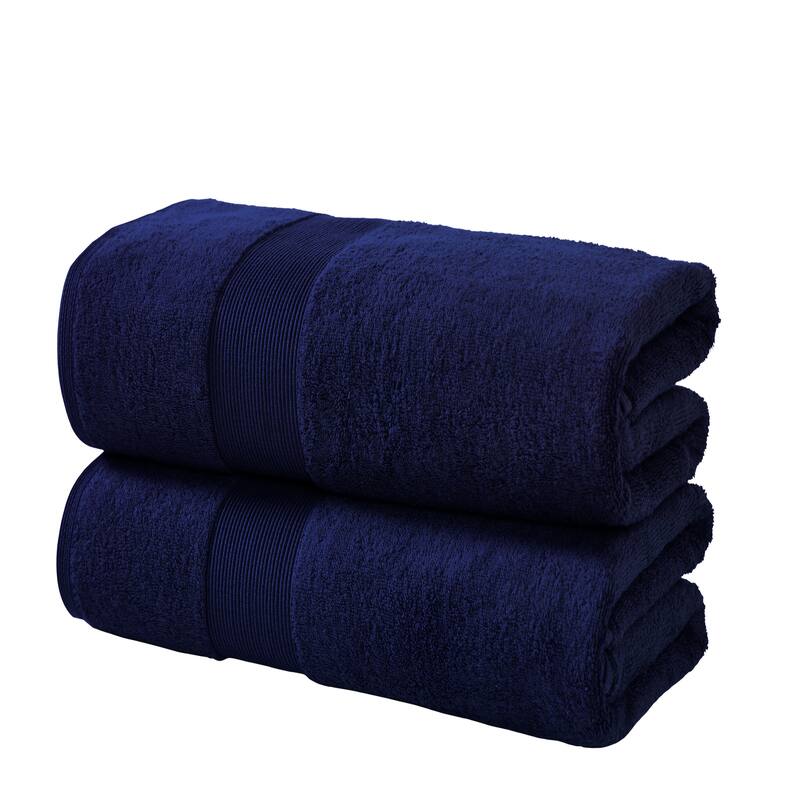 Fabstyles Luxury Large Bath Sheet 35 by 70 Inches Set of 2