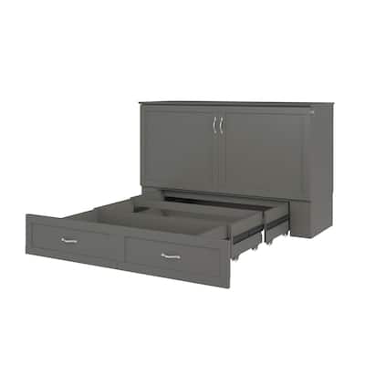 Murphy Bed Chest with Mattress & Charging - Space Saving Folding Bed