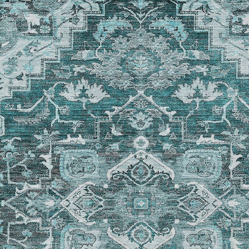 HomeRoots Oriental Traditional Rectangle Outdoor Rug