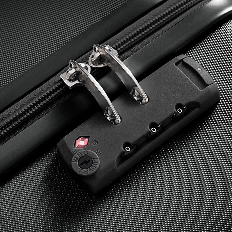 Luggage Sets Four Piece, ABS Durable Suitcase with Travel Bag