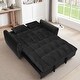 preview thumbnail 22 of 28, 64.96" Velvet Convertible Sofa Bed with Storage Pocket